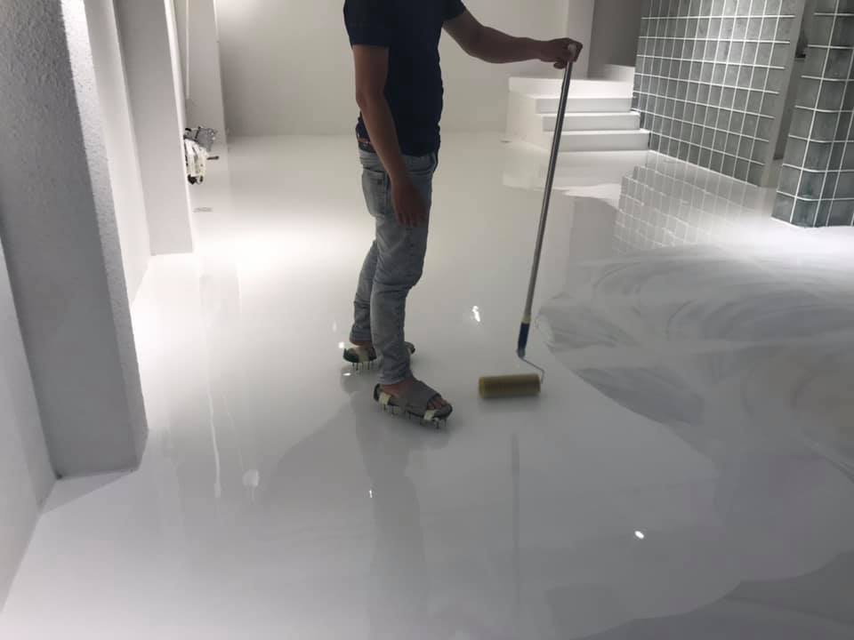 Thi công sàn epoxy tự san phẳng - Shop Quần Áo Quận 3, TP. Hồ Chí Minh