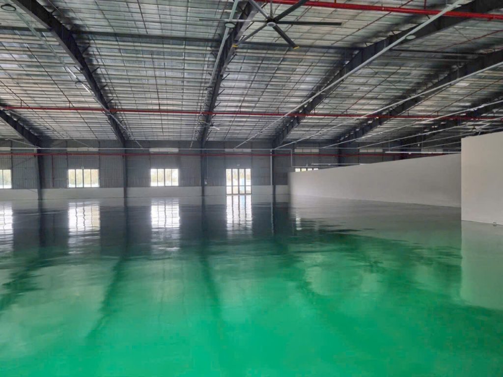 Thi Công Sơn Epoxy Sàn Nhà Xưởng Vinatex Bình Định